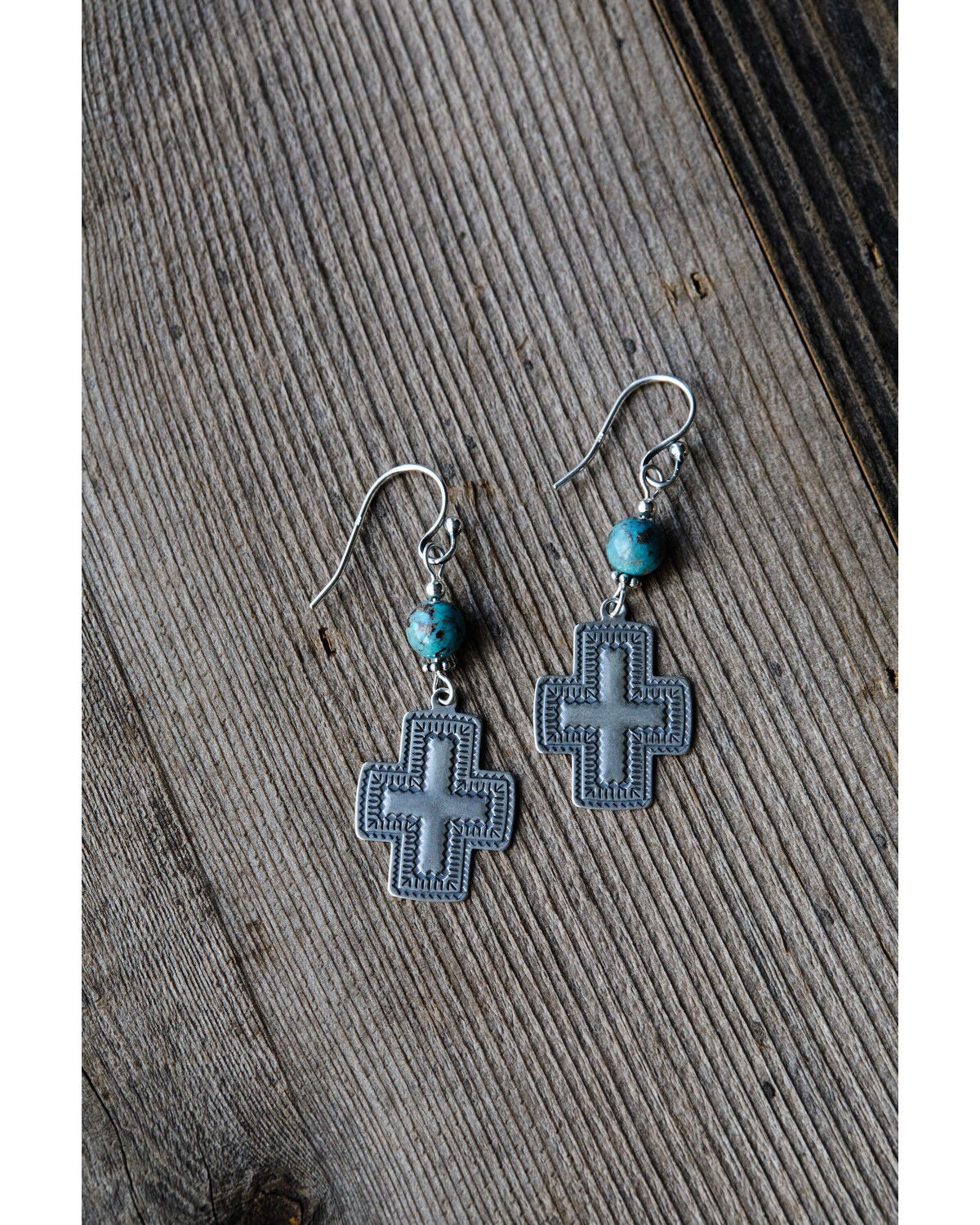 Image #2 - Paige Wallace Women's Cross Earrings, Multi, hi-res