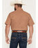 Image #4 - Ely Walker Men's Geo Print Short Sleeve Pearl Snap Western Shirt - Tall, Tan, hi-res