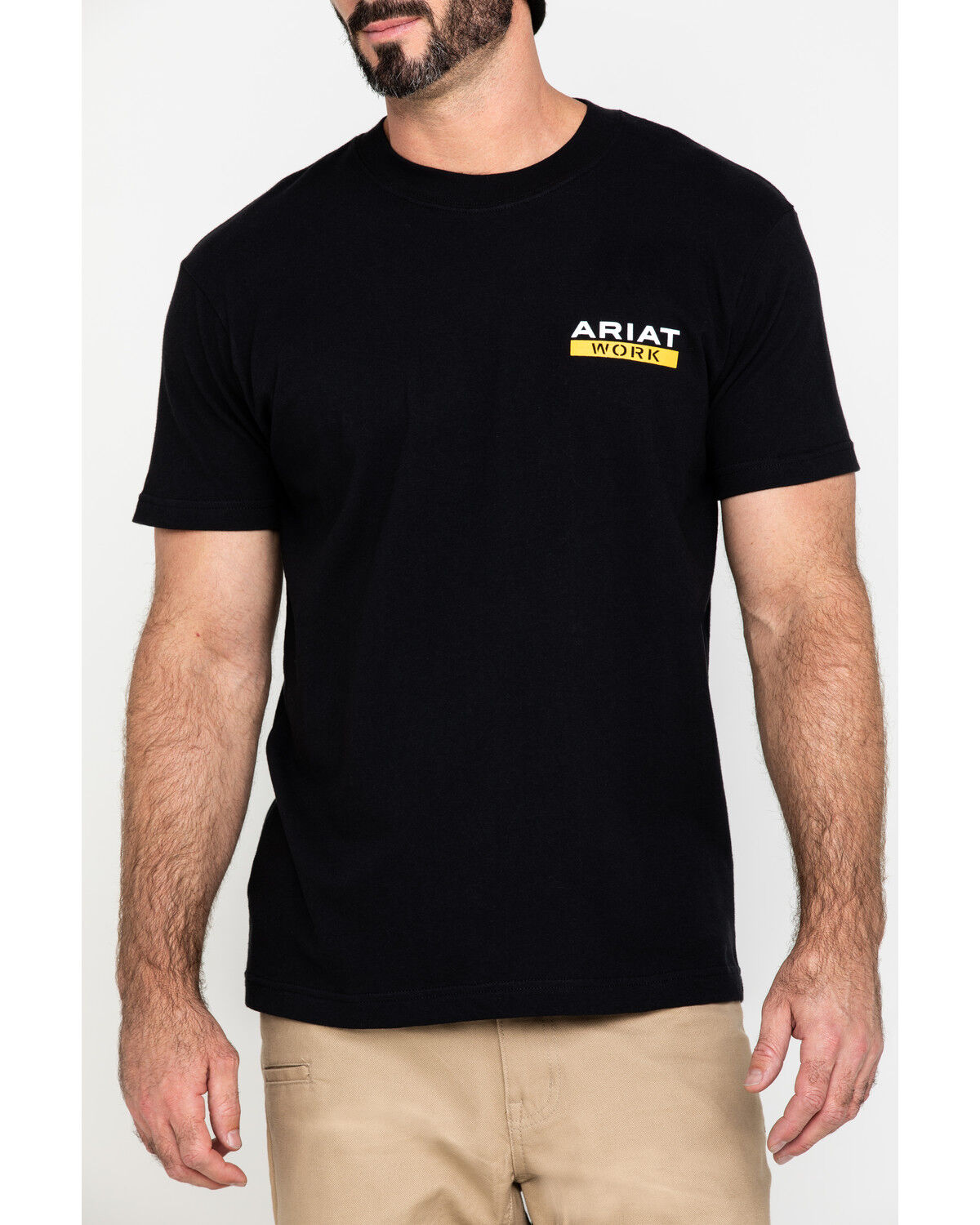 Image #4 - Ariat Men's Rebar Cotton Strong Roughneck Graphic Work T-Shirt, Black, hi-res
