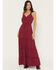 Image #1 - Idyllwind Women's Sleeveless Maxi Dress, Maroon, hi-res