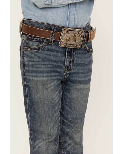 Image #2 - Cody James Little Boys' Blue Roan Straight Slim Jeans, Medium Wash, hi-res