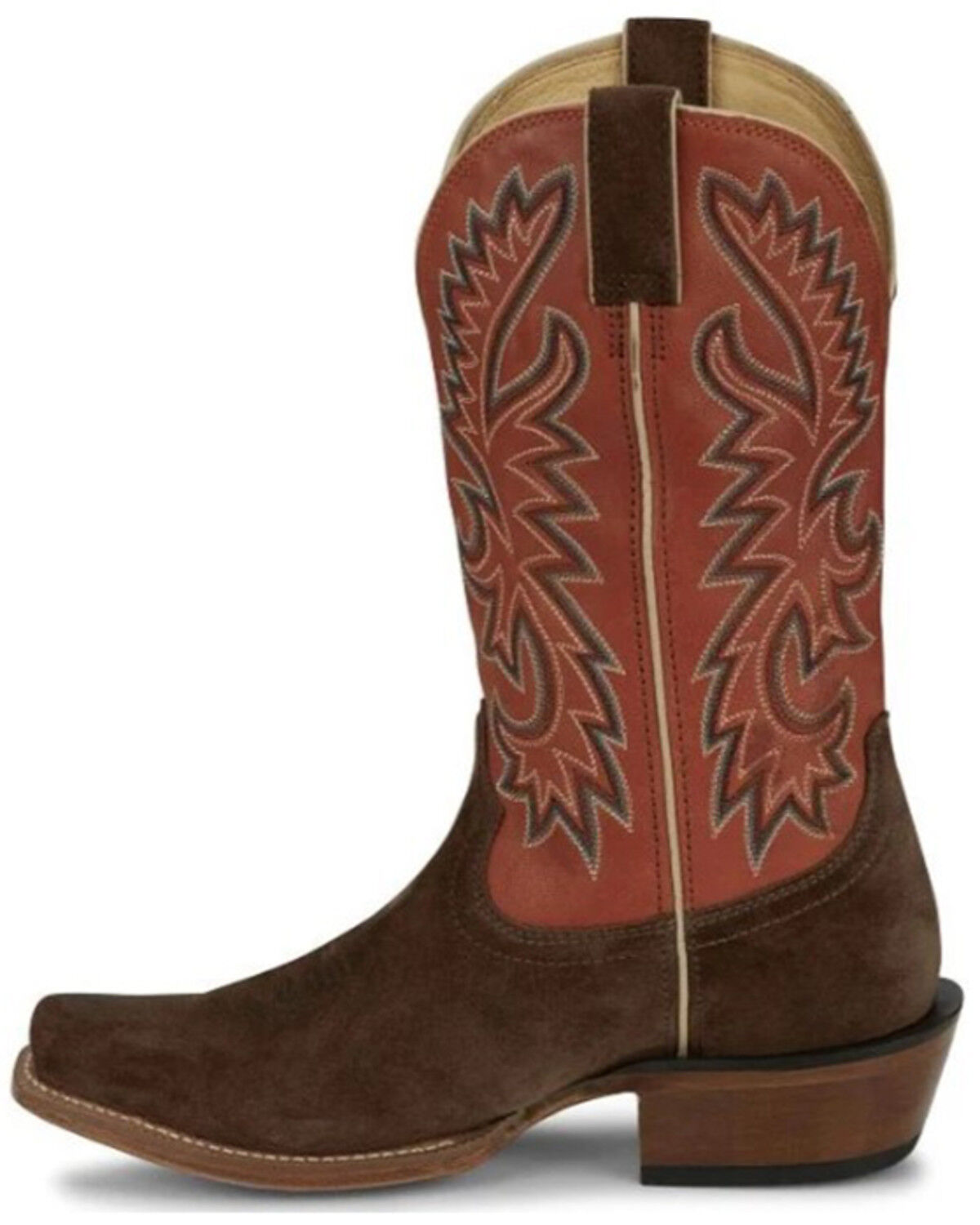 Image #3 - Justin Men's Show Off Tall Western Boots - Square Toe, Dark Brown, hi-res