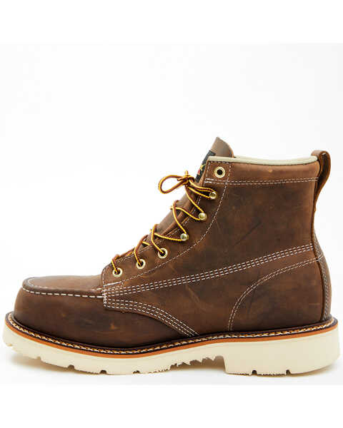 Image #3 - Thorogood Men's American Heritage Classics 6" Made In The USA Work Boots - Steel Toe, Brown, hi-res