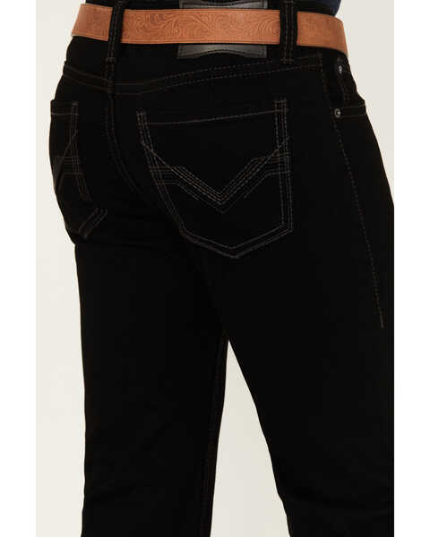 Image #2 - Rock & Roll Denim Men's Revolver Black Slim Straight Reflex Denim Jeans, Black, hi-res