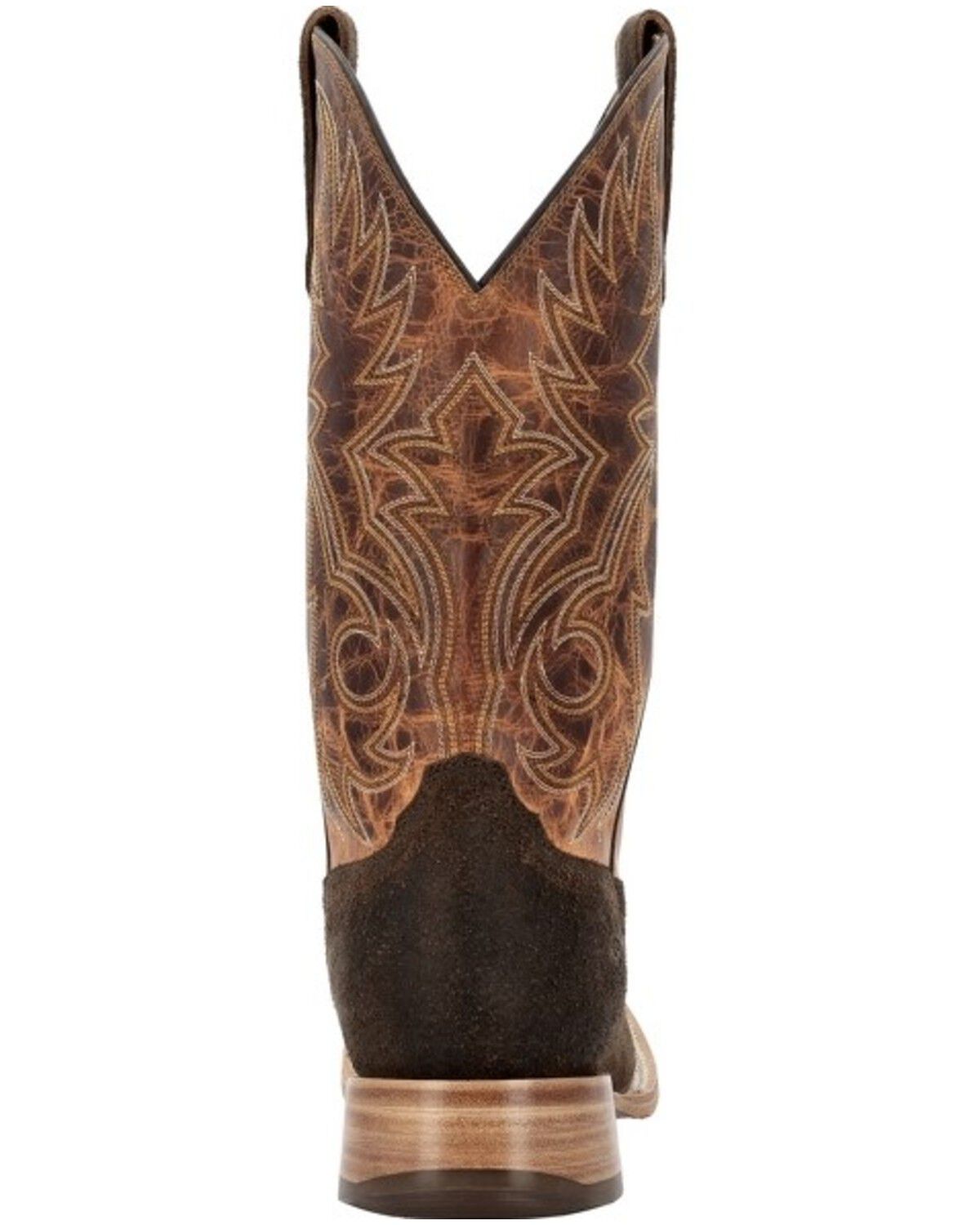 Image #5 - Durango Men's Arena Elite 13" Roughout Roper Boots - Broad Square Toe, Brown, hi-res