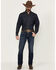 Image #1 - Ariat Men's M8 Hillcrest Matthew Dark Wash Modern Slim Straight Stretch Denim Jeans, Dark Wash, hi-res
