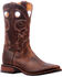 Image #1 - Boulet Men's Tan Spice Horseman Heel Cowboy Boots - Square Toe, Brown, hi-res