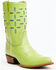 Image #1 - Planet Cowboy Women's Pee-Wee Ah Limon Leather Western Boot - Snip Toe, Green, hi-res