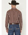 Image #4 - Gibson Trading Co Men's Zenith Striped Print Long Sleeve Button-Down Western Shirt, Purple, hi-res