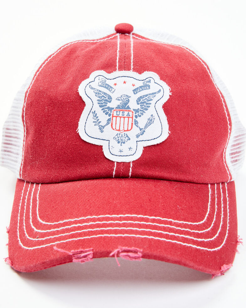 Idyllwind Women's Eagle Eye Ball Cap , Red, hi-res