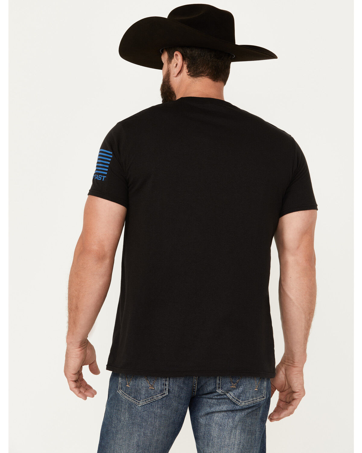 Image #4 - Kerusso Men's Hold Fast JFK Flag Short Sleeve Graphic T-Shirt, Black, hi-res