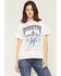 Image #1 - Girl Dangerous Women's Houston Rodeo Short Sleeve Graphic Tee, White, hi-res