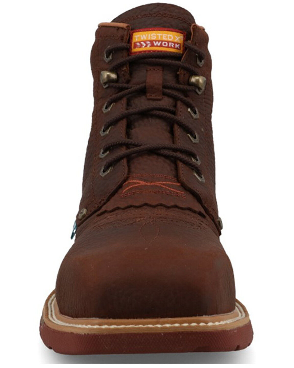 Image #4 - Twisted X Men's 6" CellStretch® Lacer Work Boots - Nano Toe, Coffee, hi-res