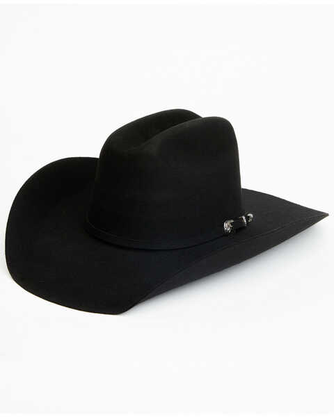 Cody James 3X Traditional Crease Felt Cowboy Hat , Black, hi-res