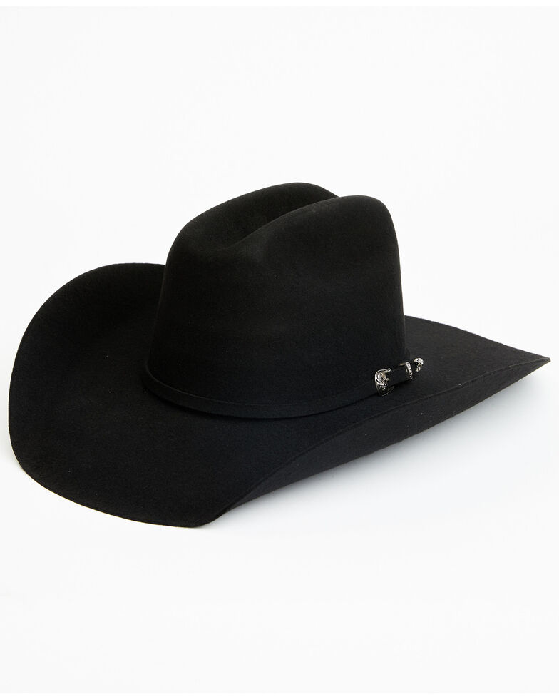 Cody James Men's 3X Traditional Crease Self Wool Felt Western Hat , Black, hi-res