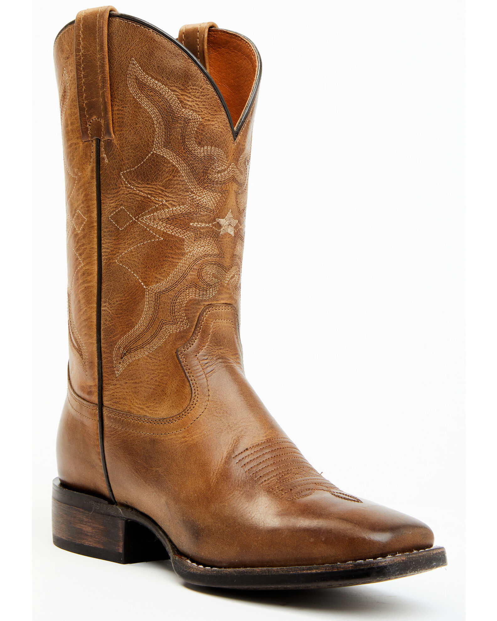 Womens square toe boots with cross on sale