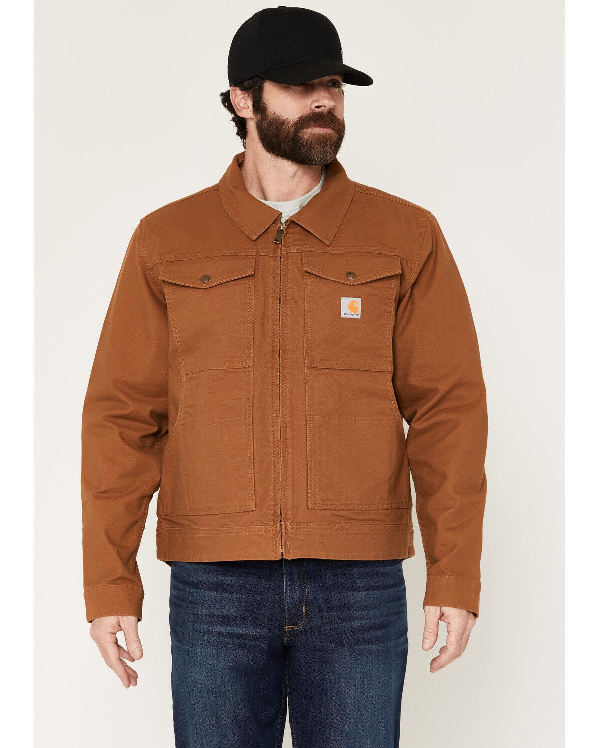 Image #1 - Carhartt Men's Rugged Flex Relaxed Fit Duck Shell Jacket, Brown, hi-res