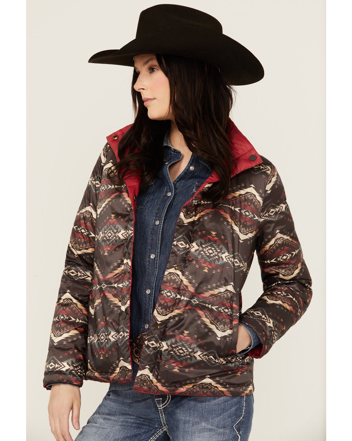 Image #2 - Pendleton Women's Biiteroot Reversible Packable Down Jacket , , hi-res