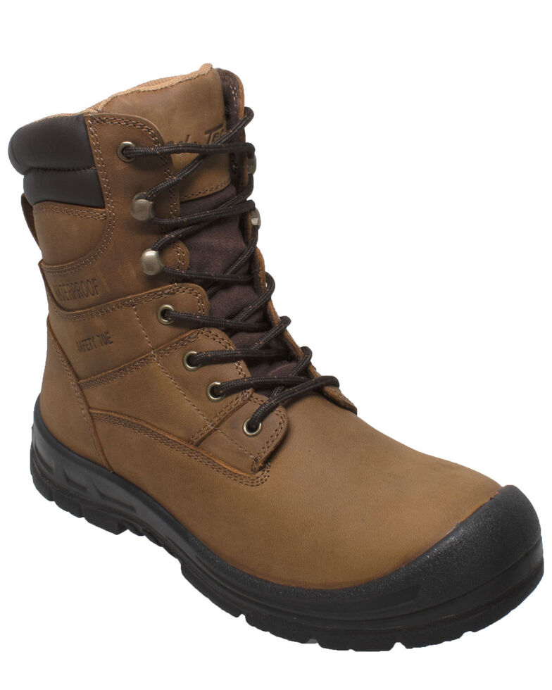 Ad Tec Men's Waterproof Work Boots - Steel Toe, Black, hi-res