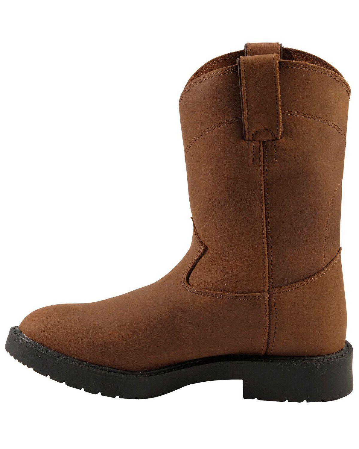kids slip on work boots