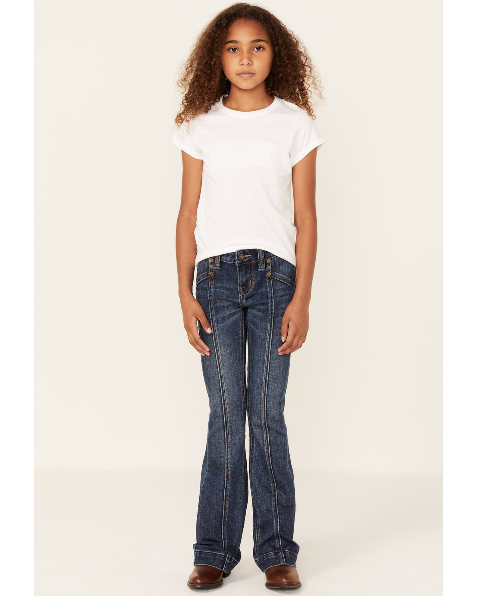 Denim trouser girl clearance