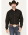 Image #1 - Stetson Men's Boot Barn Exclusive Original Rugged Solid Long Sleeve Shirt, Dark Grey, hi-res