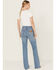 Image #3 - Wrangler Women's Westward High Rise Bootcut Jeans , Light Wash, hi-res