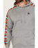 Image #3 - Hooey Men's Canyon Southwestern Sleeve Block Hooded Sweatshirt, Grey, hi-res