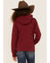 Ariat Girls' R.E.A.L. Beartooth Logo Graphic Hoodie, Burgundy, hi-res