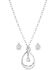 Image #2 - Montana Silversmiths Women's Crystal Embrace Jewelry Set - 2 Piece, Silver, hi-res