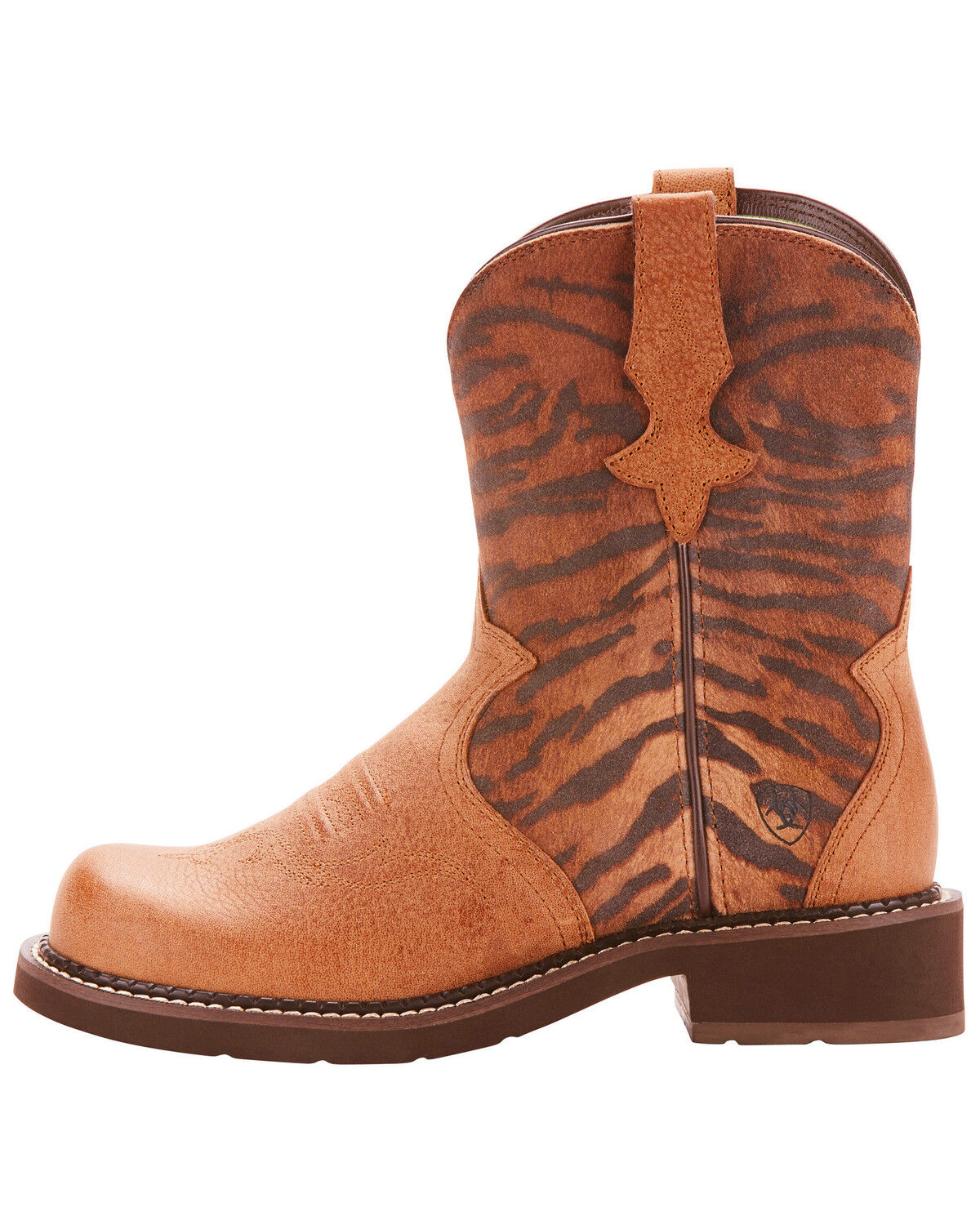 Ariat® Ladies Circuit Shiloh Toffee Brown Tiger Print Boots 10024928