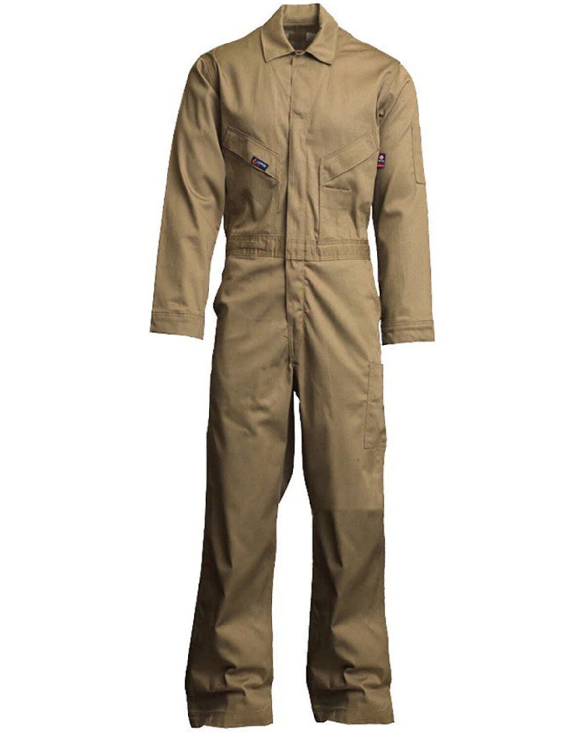 Image #1 - Lapco Men's FR Deluxe Coveralls - Big & Tall, Beige, hi-res