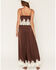 Image #4 - Show Me Your Mumu Women's Emmylou Satin Lace Sleeveless Maxi Dress, Chocolate, hi-res