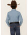 Image #4 - Wrangler Boys' Geo Print Long Sleeve Button-Down Western Shirt , Blue, hi-res