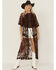 Image #1 - Shyanne Women's Embroidered Mesh Kimono, Dark Brown, hi-res