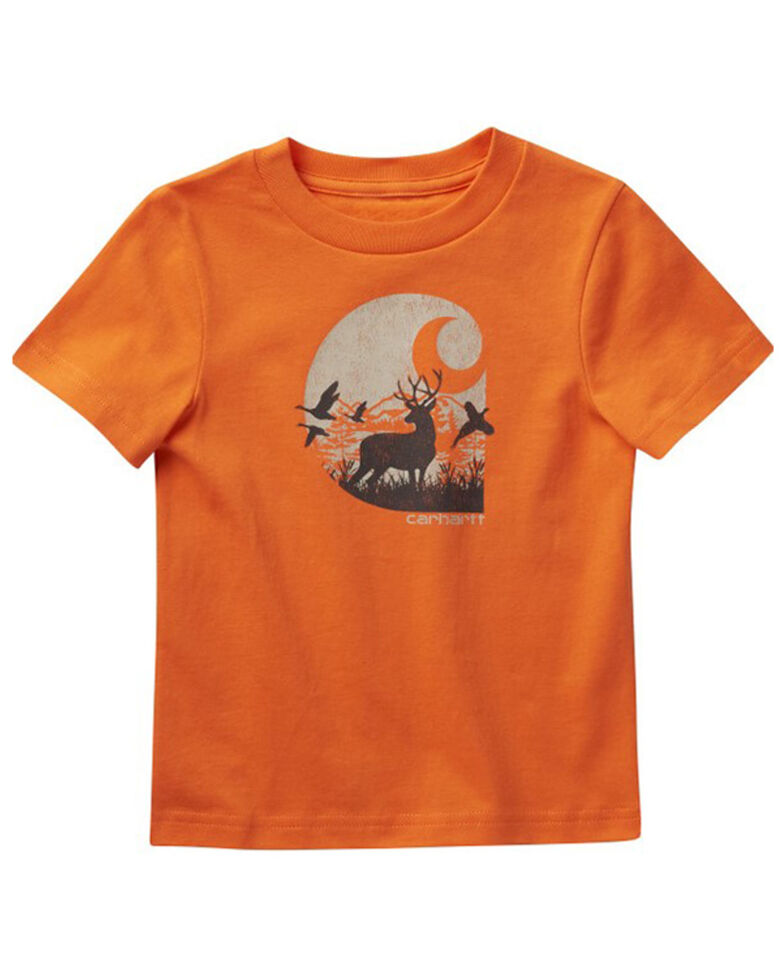Carhartt Boys' Rugged Tough Graphic T-Shirt, Orange, hi-res