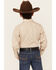 Image #4 - Ely Walker Boys' Paisley Print Long Sleeve Pearl Snap Western Shirt, Khaki, hi-res