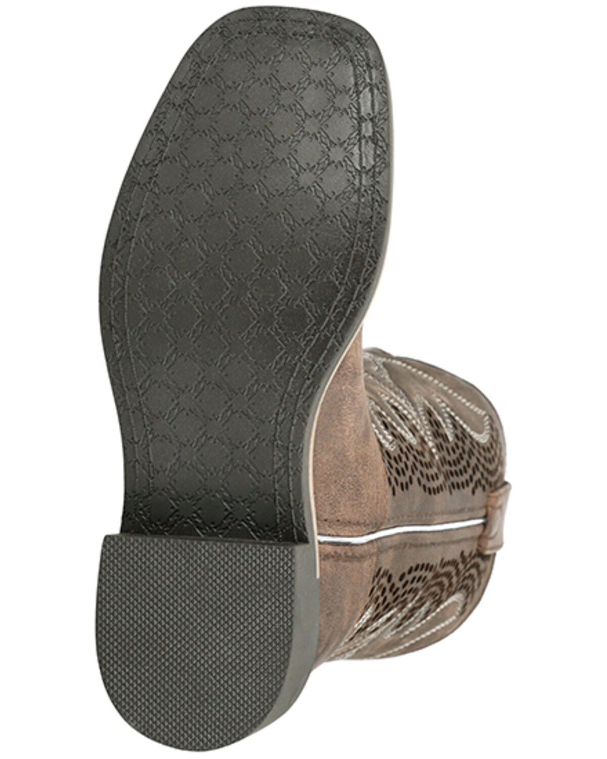 Image #7 - Smoky Mountain Little Girls' Willow Western Boots - Broad Square Toe, Brown, hi-res