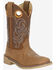 Image #1 - Smoky Mountain Little Boys' Owen Western Boots - Broad Square Toe, Brown, hi-res