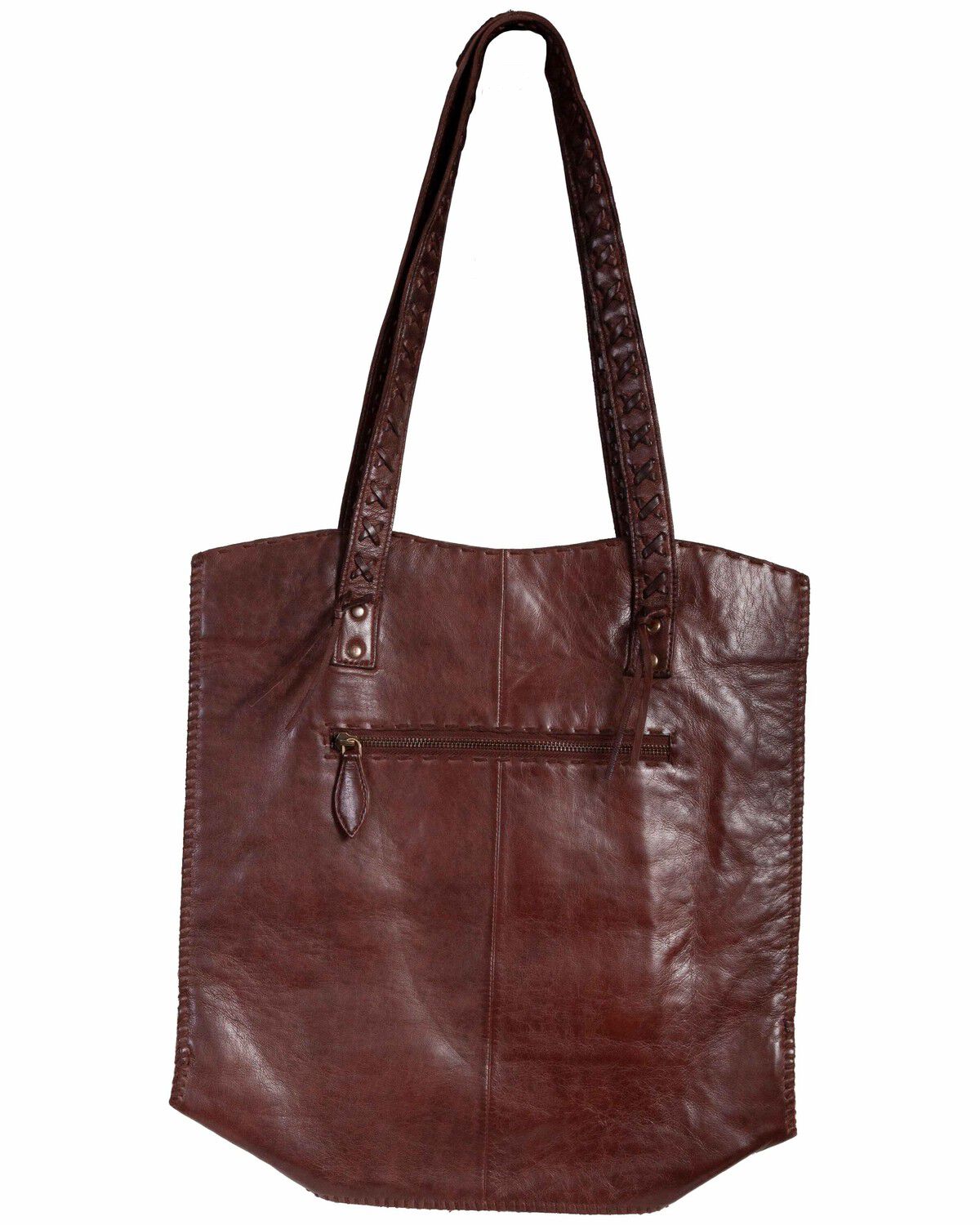 Image #1 - Scully Women's Leather Handbag, Chocolate, hi-res
