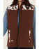 Image #3 - Cowgirl Hardware Women's Cow Print Yoke Softshell Vest , Brown, hi-res
