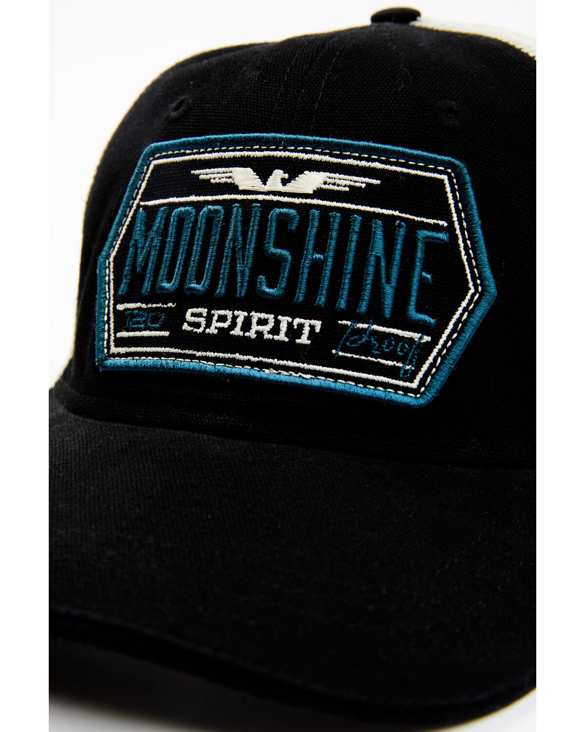 Image #2 - Moonshine Spirit Men's Logo Patch Mesh-Back Ball Cap, Black, hi-res