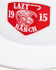 Image #2 - Lazy J Ranch Men's Red Ranch Logo Patch Mesh-Back Ball Cap, White, hi-res