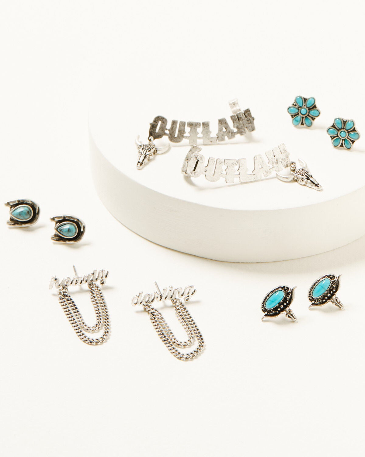 Idyllwind Women's Esther Outlaw earring Set - 5 Piece, Silver, hi-res