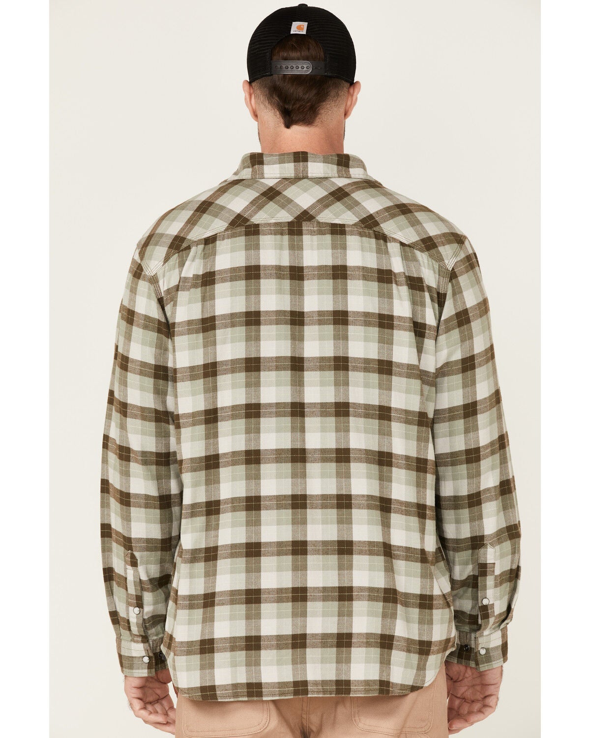 green carhartt flannel