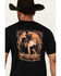 Image #4 - Wrangler Men's Boot Barn Exclusive Bucking Cowboy Short Sleeve Graphic T-Shirt, Black, hi-res