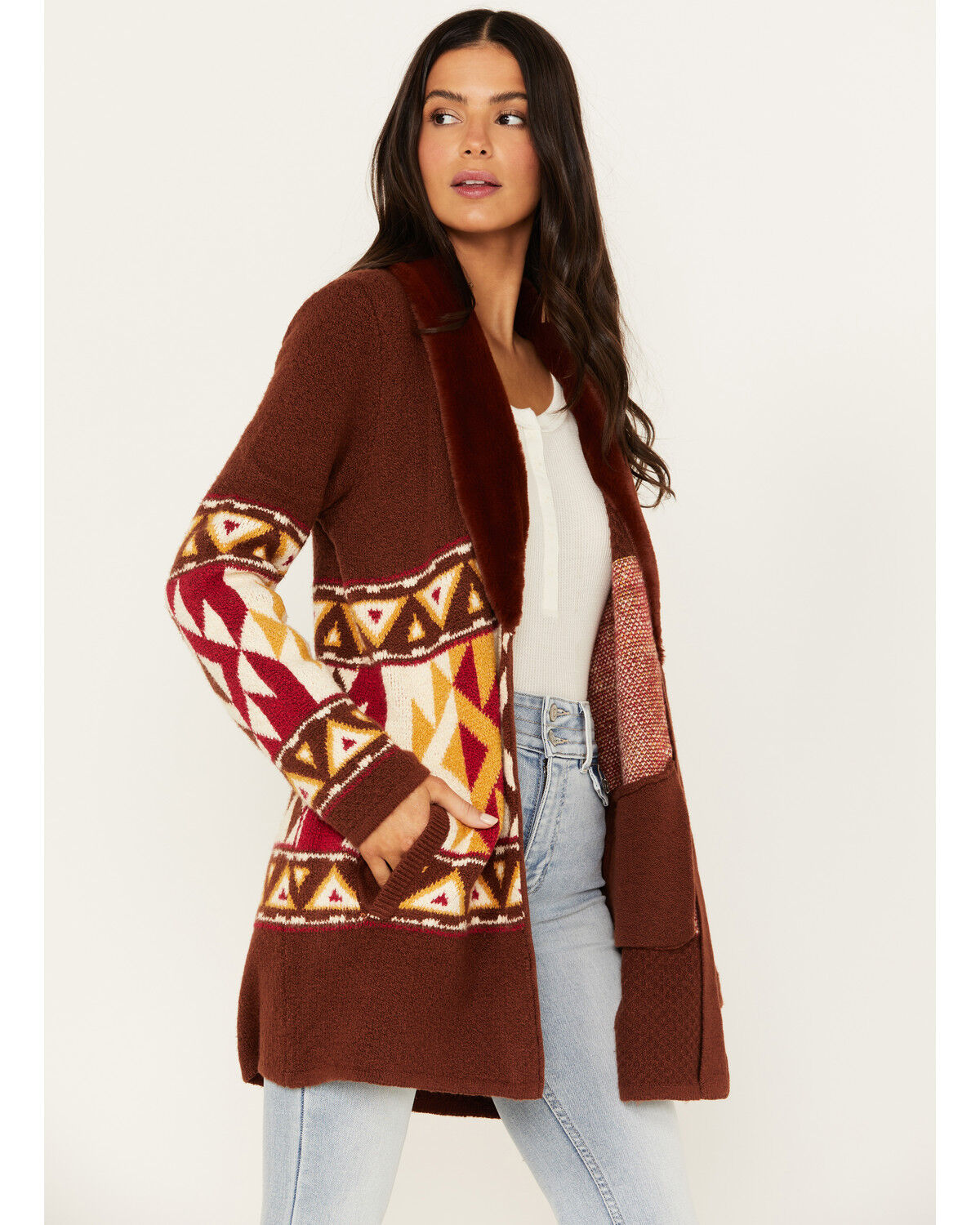western sweater jacket