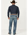 Image #3 - Cinch Men's Grant Medium Stonewash Relaxed Bootcut Performance Stretch Denim Jeans, Indigo, hi-res