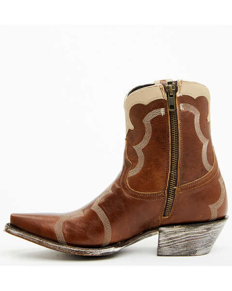 Image #3 - Caborca Silver by Liberty Black Women's Mossil Fashion Booties - Snip Toe , Tan, hi-res