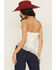 Image #4 - Originality Women's Eyelet Asymmetrical Strapless Top, White, hi-res